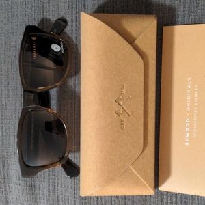 Shwood Sunglasses (Women's) - Brown acetate with wood/gold accents; Polarized
